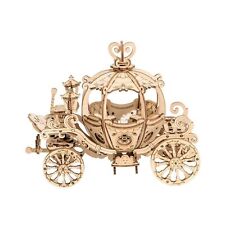 Rolife 3D Wooden Assembly Puzzle Wood Craft Kit Home Decoration Pumpkin Carriage picture