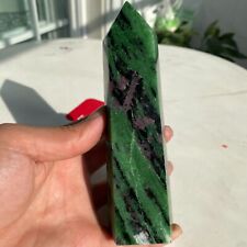 1.36LB Natural Green Ruby Zoisite (anylite) Crystal Quartz Chakra Healing Energy picture