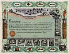 Bull and Bear Gold Mining Co. - circa 1990's Unissued Alaska Mining Stock Certif picture