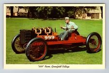 Dearborn MI-Michigan, 999 Racer, Ford Museum, Vintage Postcard picture