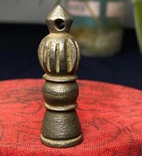 Buddhism Seal Thokcha/TianTie Meteorite Iron Handmade Carving Taoist Seal #5510 picture