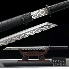 Handmade Spring Steel broadsword Real Battle Sword Saber Sharp cut picture