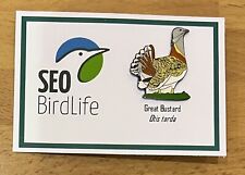 Great Bustard - SEO Birdlife - Enamel Pin Badge picture