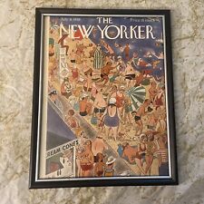 Vintage New Yorker Magazine Cover July 8 1939 Beach Going Ocean Ice Cream Gift picture