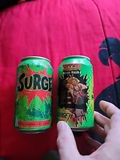 Surge Empty Cans 12oz 👀 *Rare* Collectible 97-98 Vintage Soda Memorabilia 👀  picture
