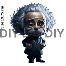 Albert Einstein PATCH Iron on heat transfer any garment DTF patches picture