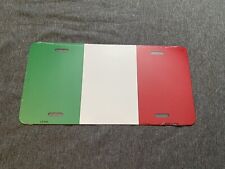 Aluminum National Italian Flag License Plate Italy, NEW picture