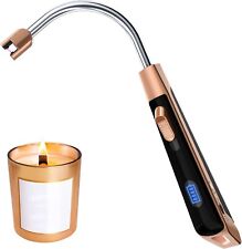 MEGAINVO Electric Lighter USB Rechargeable Flexible Windproof Flame lesS Plasma picture