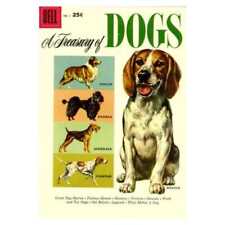 Dell Giant Comics: Treasury of Dogs #1 in VG minus condition. Dell comics [f] picture