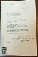 Vtg March 1954 University of Georgia Letter w/ Signature of John E Drewry - Dean picture