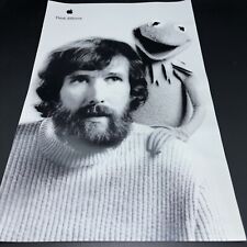 Vintage Apple Think Different promo poster, Jim Henson w/Kermit, 11x17 EUC picture