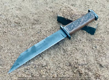 Handmade Carbon Steel Medieval Viking Seax Knife Hunting knife For Camping picture