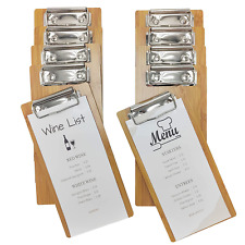 10-Pack Wood Check Presenters for Restaurants, Server Book,Menu Holder for Cafes picture