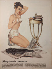 1946 Original Esquire Art WWII Era Art Pinup by Al Buell Thornton Utz picture