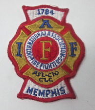 MEMPHIS Tennessee TN Fire Department IAF PATCH rare old firefighter fighter picture