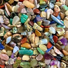 1lb TINY Mixed Tumbled Stone Chips - Polished Rocks - Art & Craft Supplies picture