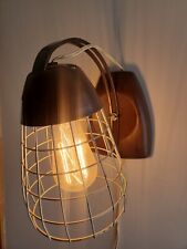 Vintage Caged Heat Lamp Shop Light Repurpose Steampunk Industrial Salvage picture