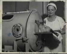 1939 Press Photo Alta Wieland Infantile Paralysis Victim in Iron Lung picture