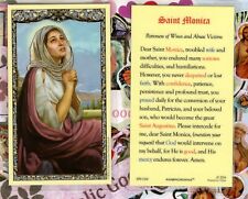 St. Monica with Prayer to Saint Monica - Laminated Holy Card 800-1260 picture