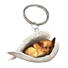 Cute Funny Sleeping Angel Dog Wing Dog Hanging Ornament Pendant Keyc✨ picture