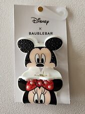 DISNEY X BAUBLEBAR MICKEY & MINNIE MOUSE HAIR CLAW CLIPS - NEW picture