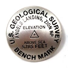 Zion National Park Fridge Magnet Souvenir US Geological Survey Benchmark USGS picture