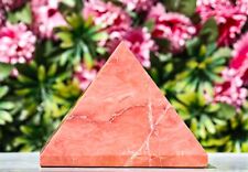 190MM Pink Bustamite Crystal Healing Chakra Energy Power Reiki Stone Pyramid picture