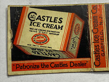 Matchbook Cover Ice Cream Castles Garfield New Jersey Sealtest picture