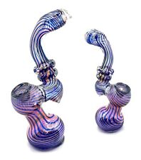 Hookah Water Pipe 6 inch Multi Color Swirl Bubbler Tobacco Bong picture