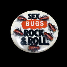 Vintage JOE'S APARTMENT Sex Bugs Rock & Roll Movie Promo Button Pin Pinback 1996 picture