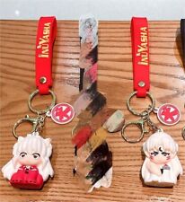 set of (2) Inuyasha 3D Anime Figure Keychains picture