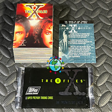 THE X-FILES SEASON 1 COMPLETE 72-CARD SET+PROMO,WRAPPER 1995 TOPPS TV SHOW SERIE picture