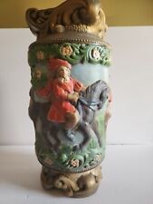 Rare Vintage Art Deco Vase, Planter, Umbrella Stand,  Patio Decor 1970s Pottery picture