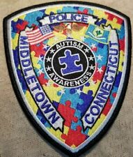 CT Middletown Connecticut Police Patch (Autism Awareness) picture