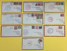 Lot of 10 Different Grace Line Maiden Voyage Covers 1932-1933 picture