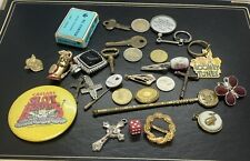Vintage junk drawer lot items advertising Smalls Older As Shown Lot#471 picture