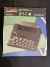 Vintage Canon Electronic Personal Typewriter S-14 Working  W/Sc-38 & Sc 30 picture