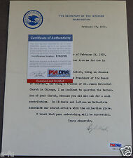 ROY WEST Signed 1929 Secretary Of Interior Washington Letter PSA/DNA Autograph picture
