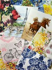 Decoupage Paper Napkins Mystery Surprise Pack - LOT of 12 Luncheon Napkins picture