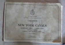 RARE Vintage 1952 Book US Army Engineers Charts of New York Canals LOOK picture