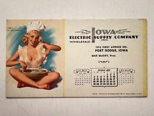 October 1953  Pinup Girl Picture Blotter by Earl Moran- Fort Dodge, Iowa picture
