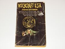 Rare Vintage Paperback WITCHCRAFT USA Book 1971 Hershman Satan Witch HAUNTED ?? picture