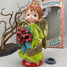 Enescoware Vintage Savings Bank ~Sweetheart Angel ~ Flower of the Month December picture
