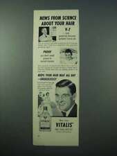 1953 Vitalis Hair Tonic Ad - News from Science picture