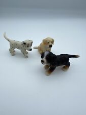 Schleich Dog Puppy Lot Bernese Mtn Dog, Dalmation, Yellow Lab Retired 2005-06 picture