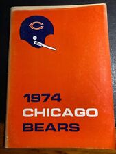 1974 Chicago Bears Press Radio TV Guide NFL Football picture