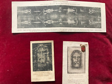 RARE VINTAGE RELIC SINDONE : fabric in contact with the Shroud - Turin 1978  picture