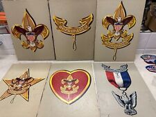 Boy Scout Tenderfoot thru Eagle Cardboard Signs picture