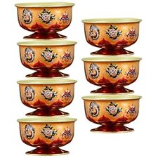 7pcs Tibetan Buddhist Water Offering Bowl Alloy Holy Water Bowls Yoga Meditat... picture