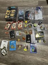 Disney Lot Of 30 Items- 25 Pins 4 Charms 1 Button 2 Lanyards Japan Funko Lot E picture